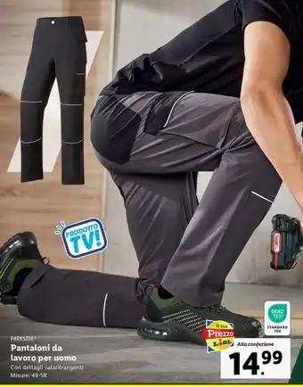 Lidl PARKSIDE Pantaloni da lavoro per uomo offerta