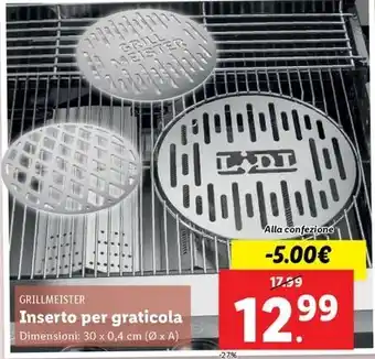 Lidl GRILLMEISTER Inserto per graticola offerta