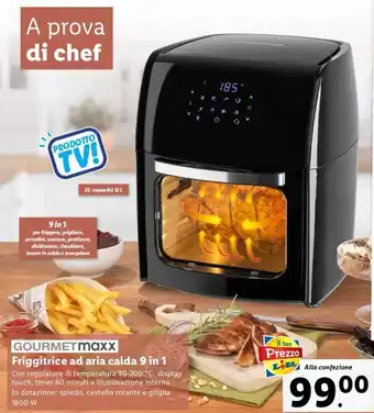 Lidl GOURMETMaxx Friggitrice ad aria calda 9 in 1 offerta