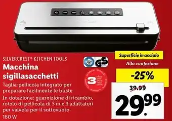 Lidl SILVERCREST KITCHEN TOOLS Macchina sigillasacchetti offerta