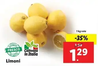 Lidl Limoni 1 kg rete offerta