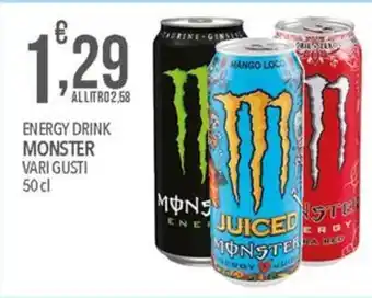 ENERGY DRINK MONSTER VARI GUSTI 50 cl
