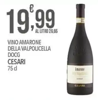 Iper Nonna Isa VINO AMARONE DELLA VALPOLICELLA DOCG CESARI 75 cl offerta