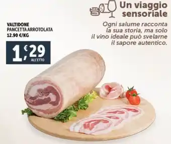 Deco Supermercati VALTIDONE PANCETTA ARROTOLATA offerta