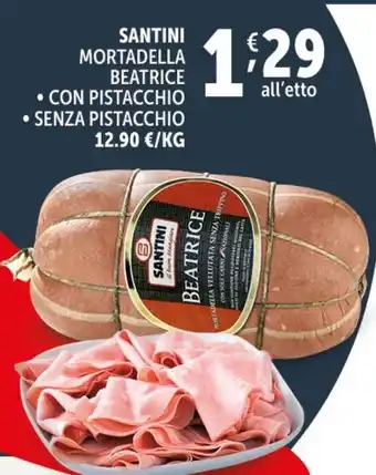 Deco Supermercati SANTINI MORTADELLA BEATRICE offerta