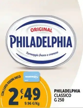 Deco Supermercati PHILADELPHIA CLASSICO G 250 offerta