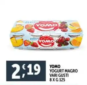 Deco Supermercati YOMO YOGURT MAGRO VARI GUSTI 8XG 125 offerta