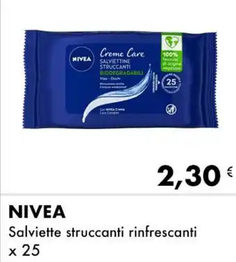 Iper Tosano NIVEA Salviette struccanti rinfrescanti x 25 offerta