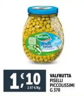 Deco Supermercati VALFRUTTA PISELLI PICCOLISSIMI offerta