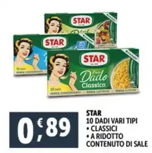 Deco Supermercati STAR 10 DADI VARI TIPI offerta