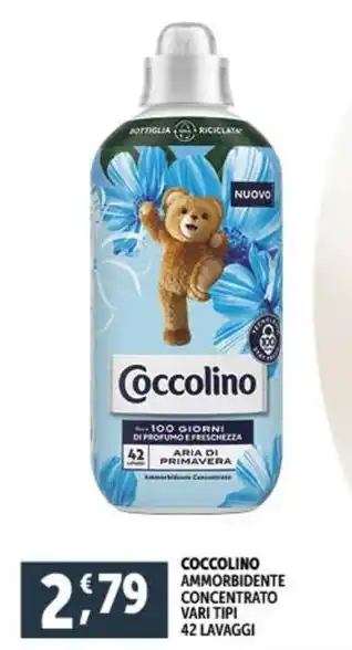 Deco Supermercati COCCOLINO AMMORBIDENTE CONCENTRATO VARI TIPI 42 LAVAGGI offerta