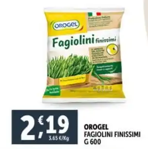 Deco Supermercati OROGEL FAGIOLINI FINISSIMI offerta