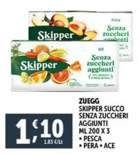 ZUEGG SKIPPER SUCCO SENZA ZUCCHERI AGGIUNTI