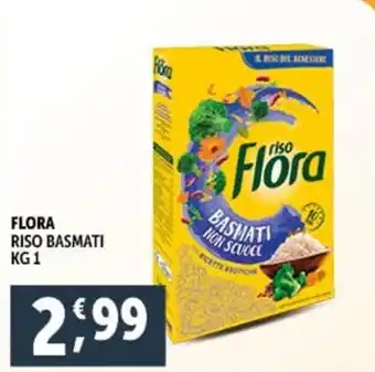 Deco Supermercati FLORA RISO BASMATI KG1 offerta