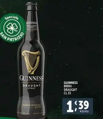 Deco Supermercati GUINNESS BIRRA DRAUGHT CL 33 offerta