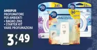 Deco Supermercati AMBIPUR PROFUMATORE PER AMBIENTI BAGNO 2IN1 offerta