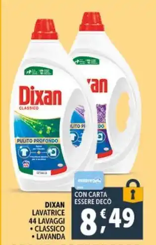 Deco Supermercati DIXAN LAVATRICE 44 LAVAGGI offerta