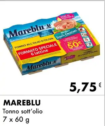 Iper Tosano MAREBLU Tonno sott'olio 7 x 60 g offerta
