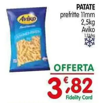 D'Ambros PATATE prefritte 11mm 2,5kg Aviko offerta