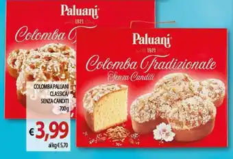 Vivo Supermercati COLOMBA PALUANI CLASSICA/ SENZA CANDITI 700g offerta