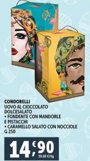 Deco Supermercati CONDORELLI UOVO AL CIOCCOLATO DOLCESALATO offerta