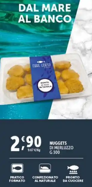 Deco Supermercati NUGGETS DI MERLUZZO G 300 offerta