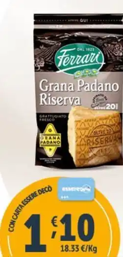 Deco Supermercati FERRARI GRANA PADANO RISERVA offerta