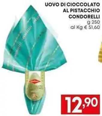 UOVO DI CIOCCOLATO AL PISTACCHIO CONDORELLI g 250