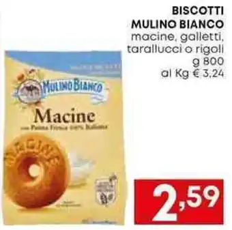 BISCOTTI MULINO BIANCO macine, galletti, tarallucci o rigoli g 800