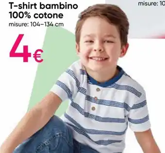 Pepco T-shirt bambino 100% cotone misure: 104-134 cm offerta