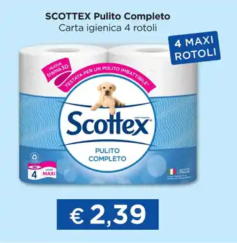 Acqua & Sapone SCOTTEX Pulito Completo Carta igienica 4 rotoli offerta