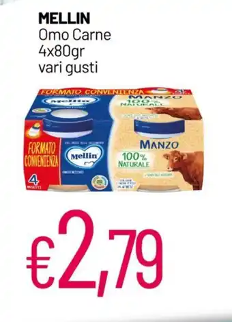 Franzy's MELLIN Omo Carne 4x80gr vari gusti offerta