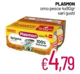 Franzy's PLASMON omo pesce 4x80gr vari gusti offerta