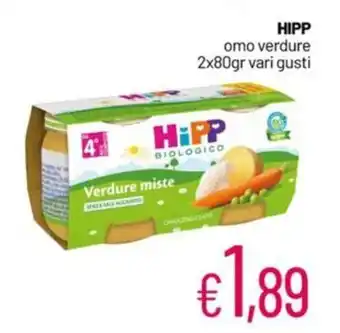 Franzy's HIPP omo verdure 2x80gr vari gusti offerta