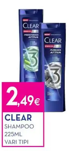 Proshop CLEAR SHAMPOO 225ML VARI TIPI offerta