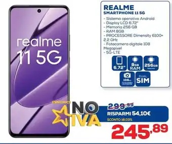 Euronics REALME SMARTPHONE 11 5G offerta