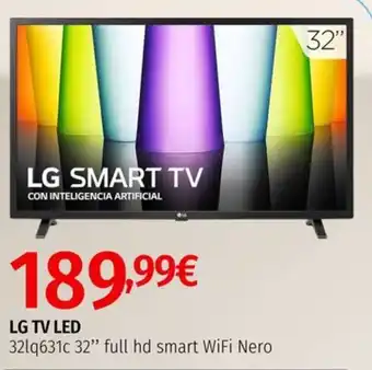 MEGA LG TV LED 32lq631c 32" full hd smart WiFi Nero offerta