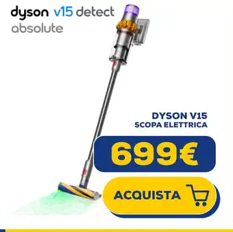 Euronics DYSON V15 SCOPA ELETTRICA offerta