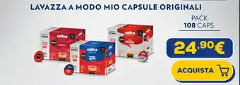 Euronics LAVAZZA A MODO MIO CAPSULE ORIGINALI PACK 108 CAPS. offerta