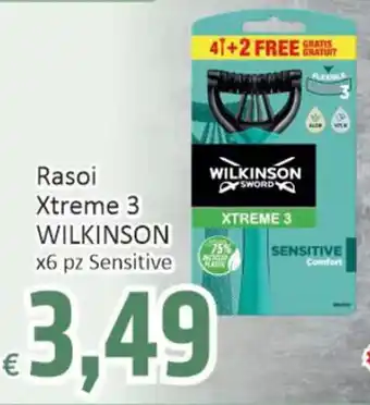 Paghi Poco Rasoi Xtreme 3 WILKINSON x6 pz Sensitive offerta