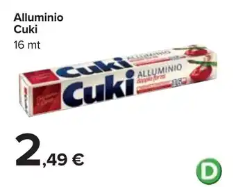Carrefour Cuki Alluminio 16mt offerta