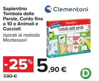 Sapientino Tombola delle Parole, Conto fino a 10 o Animali e Cuccioli