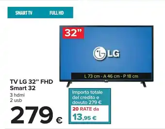 Carrefour LG TV 32" FHD Smart 32 offerta