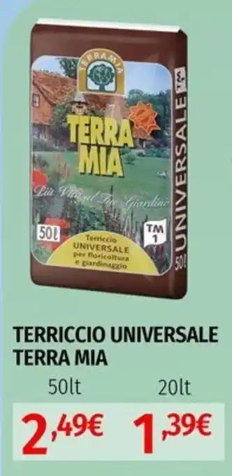 MEGA TERRICCIO UNIVERSALE TERRA MIA 50 lt offerta