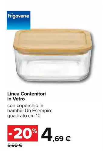 Carrefour Linea Contenitori in Vetro 10cm offerta