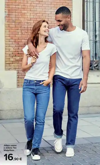 Carrefour Tex Waterless Jeans uomo o donna offerta