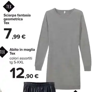 Carrefour Tex Abito in maglia S-XXL offerta
