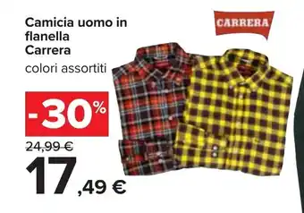 Carrefour Carrera Camicia uomo in flanella offerta