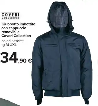 Carrefour Coveri Collection Giubbotto imbottito con cappuccio removibile M-XXL offerta