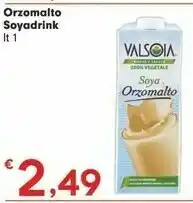 Valsoia Soyadrink Orzomalto 1000 G(ml)